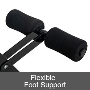 Flexible foot support providing effective anchorage