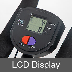 LCD Display:
A unique digital counter so that you can mark your progress.