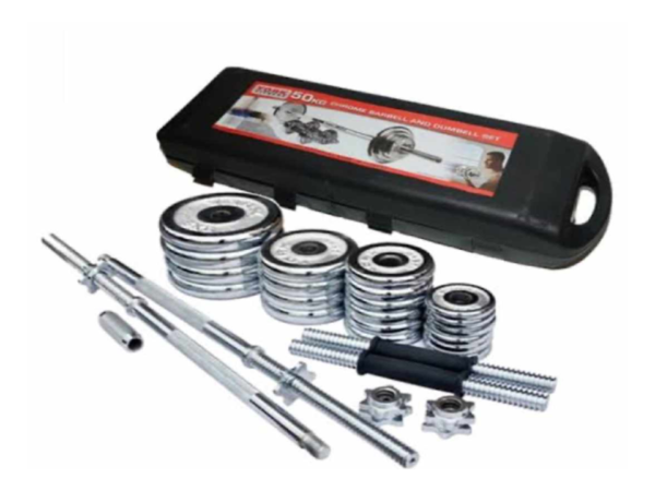 Adjustable Dumbbell Chrome-50KG - Image 4